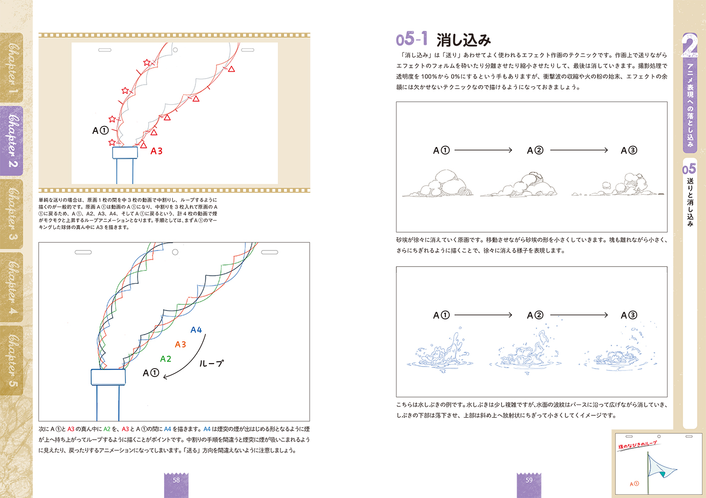 『エフェクト作画探究ノート』P58-P59