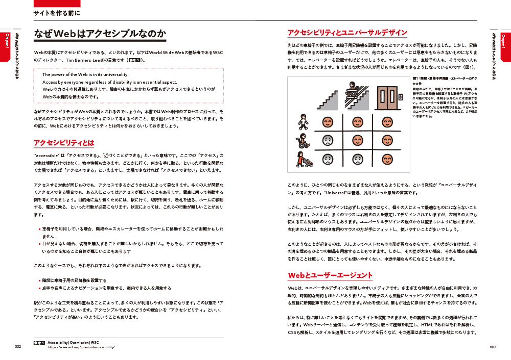 『Webアクセシビリティの教科書』紙面見本